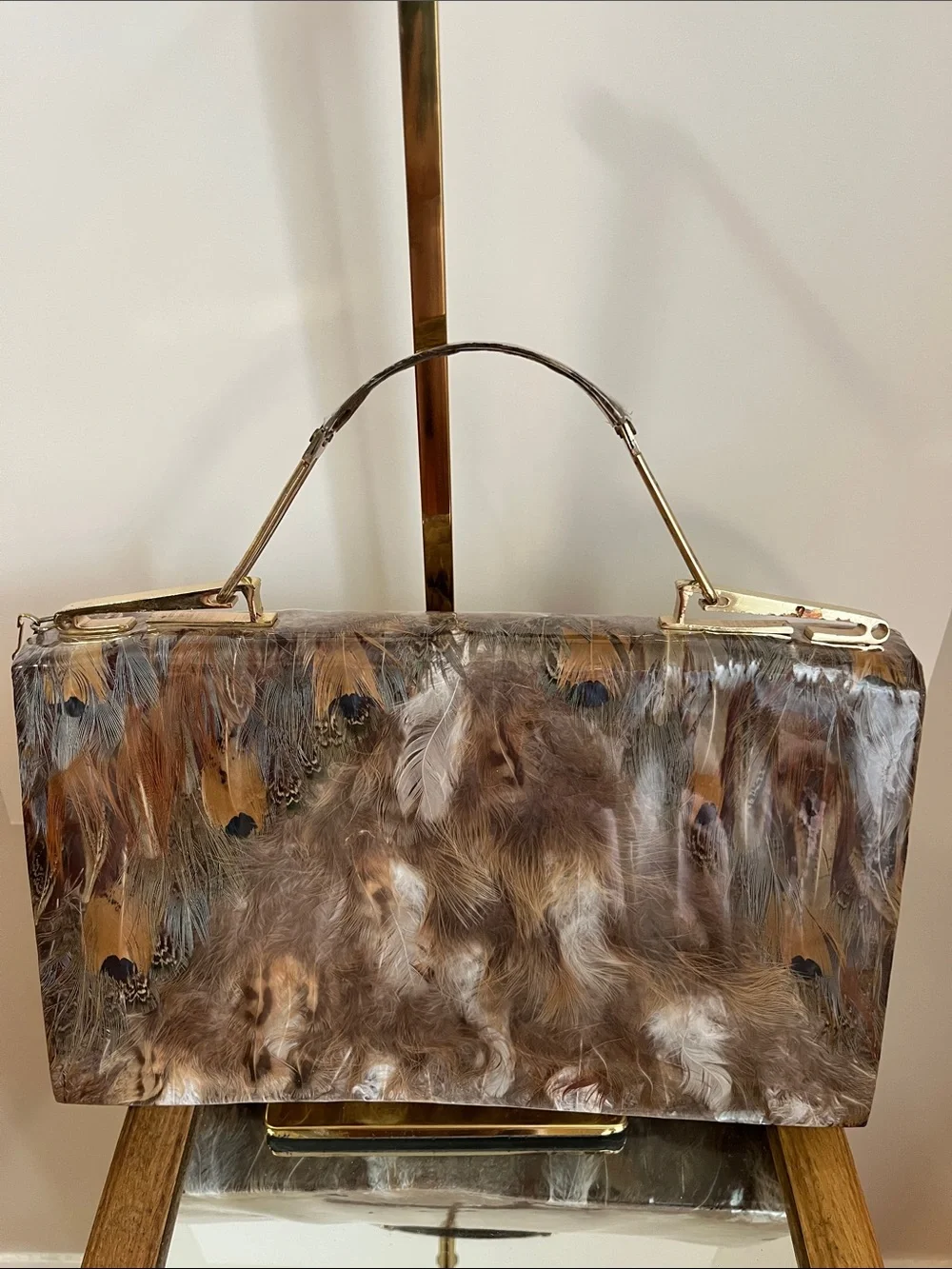 Vintage 1960’s Feather Handbag